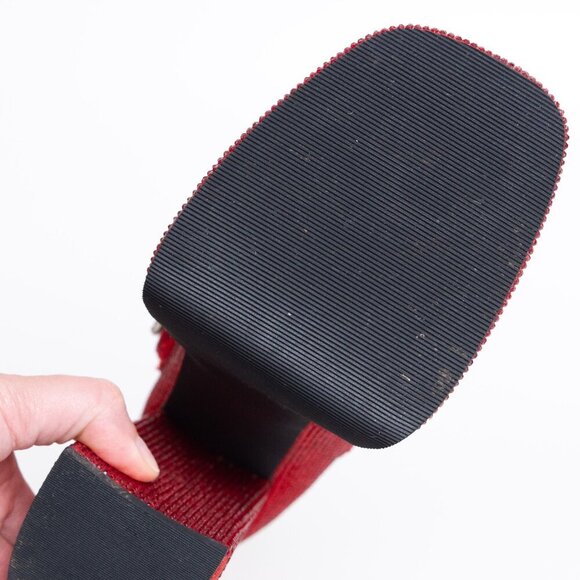 Dolls Kill x The Wizard if Oz No Place Like Home Red Mary Jane Platforms - Picture 15 of 16